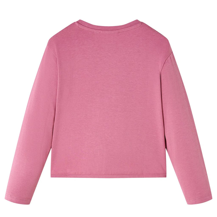 Vidaxl kindershirt met lange mouwen 140 frambooskleurig