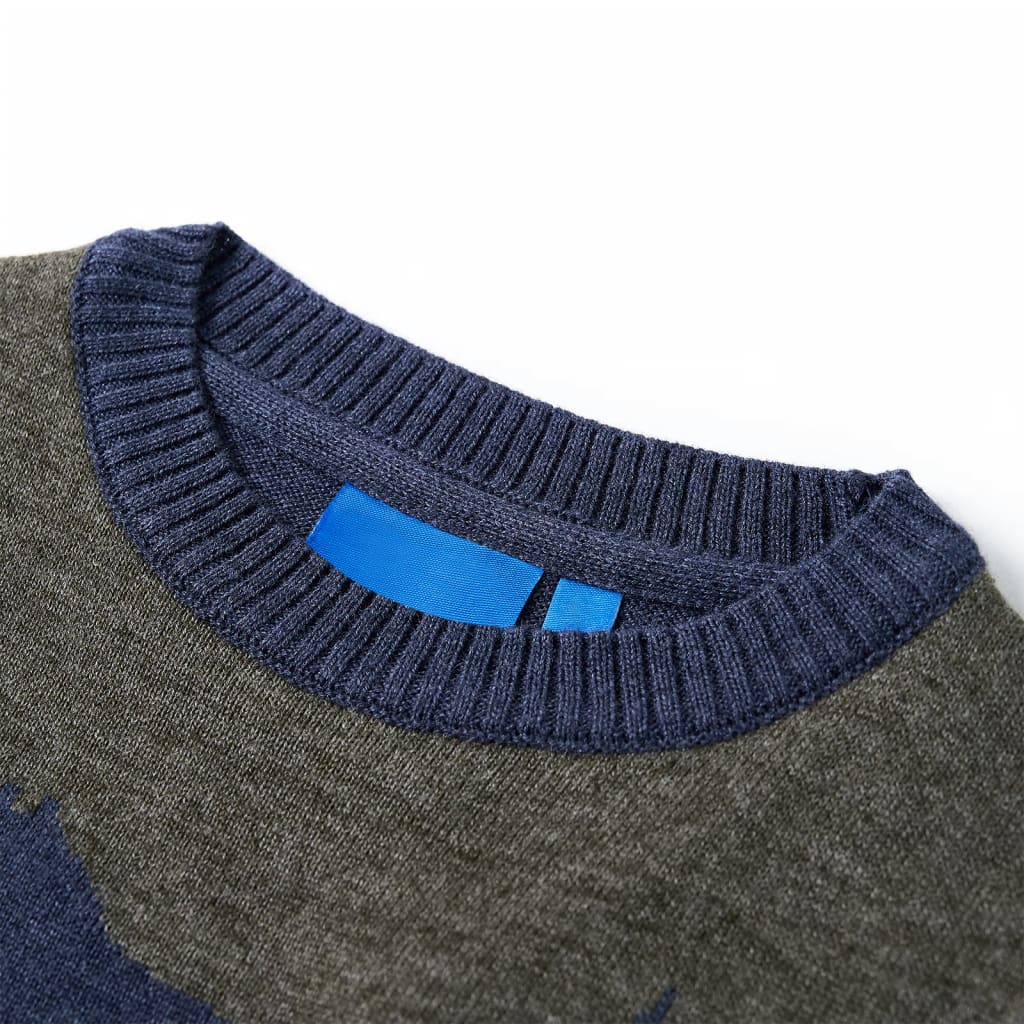 Vidaxl kindertrui gebreid 92 marineblauw