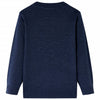 Vidaxl kindertrui gebreid 104 marineblauw