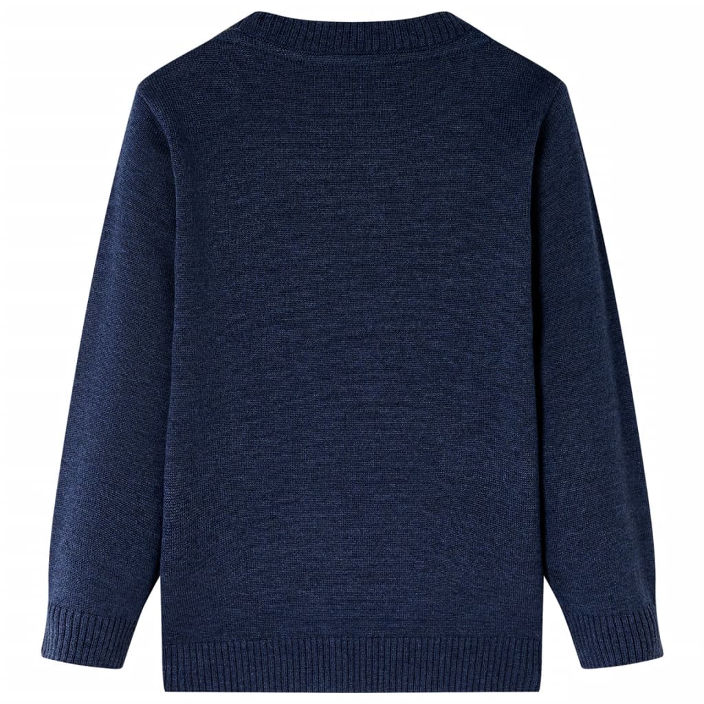 Vidaxl kindertrui gebreid 104 marineblauw