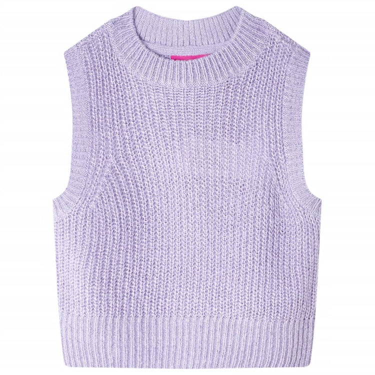 Vidaxl kinderspencer gebreid 92 lichtlila