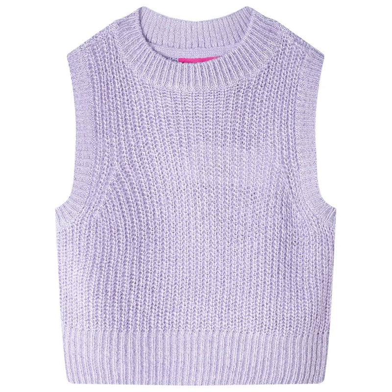 Vidaxl kinderspencer gebreid 128 lichtlila