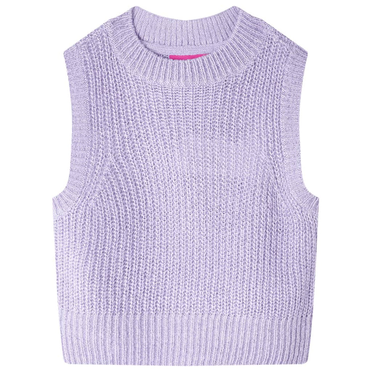 VidaXL Kinderspencer gebreid 140 lichtlila