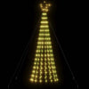 Vidaxl led-kerstboom 275 leds warm wit 180 cm
