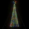 Vidaxl led-kerstboom 275 leds kleurrijk 180 cm