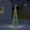 Vidaxl led-kerstboom 275 leds kleurrijk 180 cm