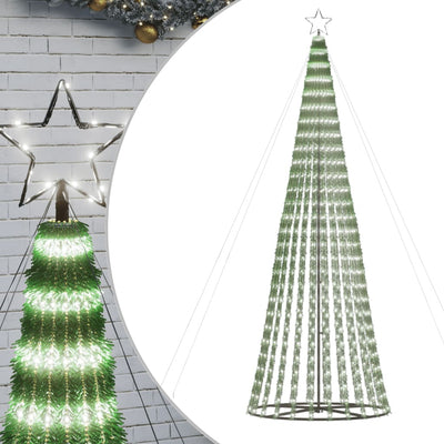 Vidaxl led-kerstboom 688 leds koud wit 300 cm