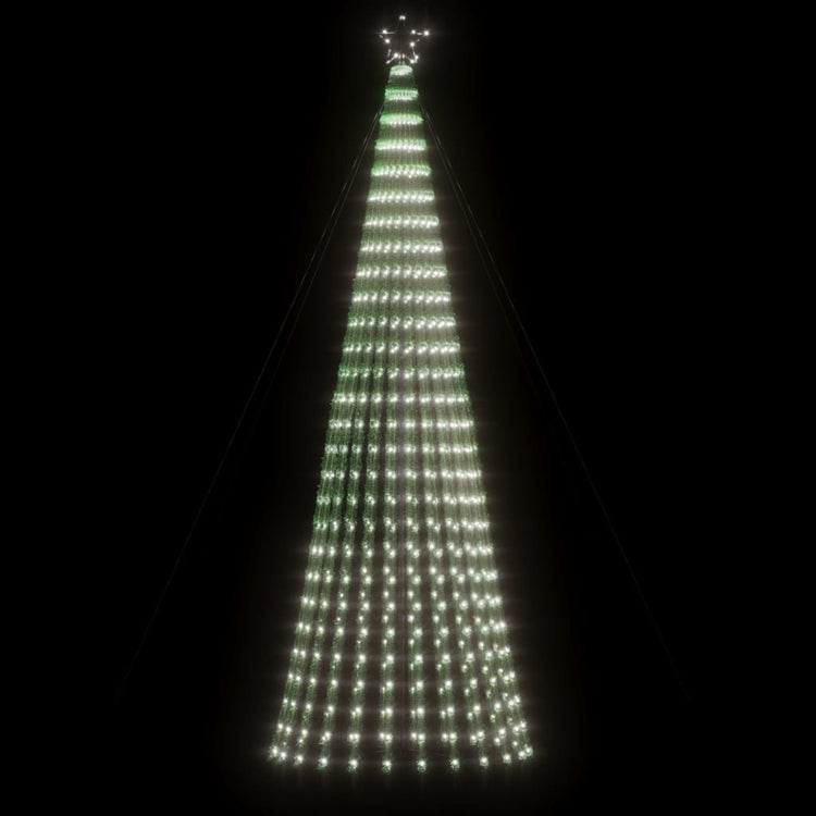 Vidaxl led-kerstboom 688 leds koud wit 300 cm