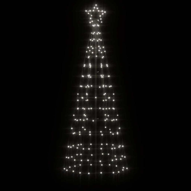 Vidaxl led-kerstboom met spikes 220 led's koud wit 180 cm
