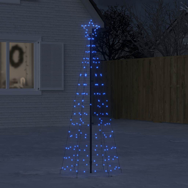 Vidaxl led-kerstboom met spikes 220 leds 180 cm blauw