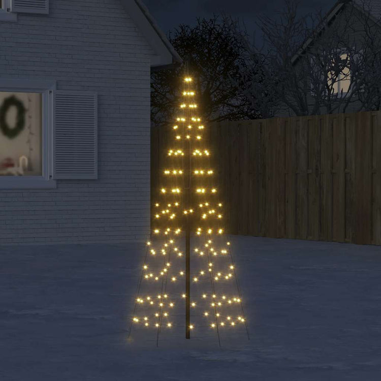 Vidaxl led-kerstboom 200 led's warm wit 180 cm