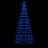 Vidaxl led-kerstboom aan vlaggenmast 200 led's 180 cm blauw