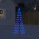 Vidaxl led-kerstboom aan vlaggenmast 200 led's 180 cm blauw