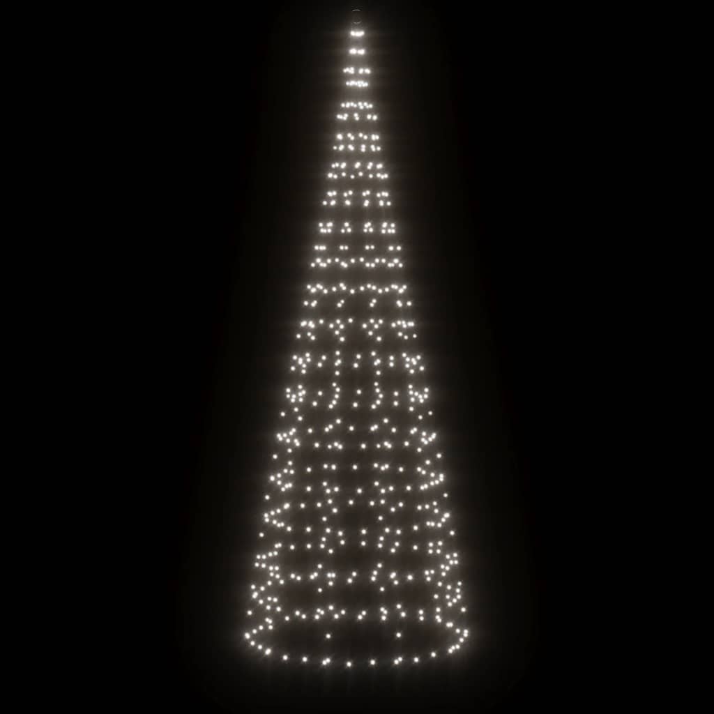 Vidaxl led-kerstboom 550 leds koud wit 300 cm