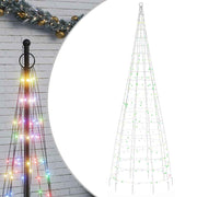 Vidaxl led-kerstboom 550 leds kleurrijk 300 cm - afbeelding 2