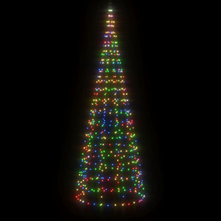 Vidaxl led-kerstboom 550 leds kleurrijk 300 cm
