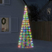 Vidaxl led-kerstboom 550 leds kleurrijk 300 cm - afbeelding 1
