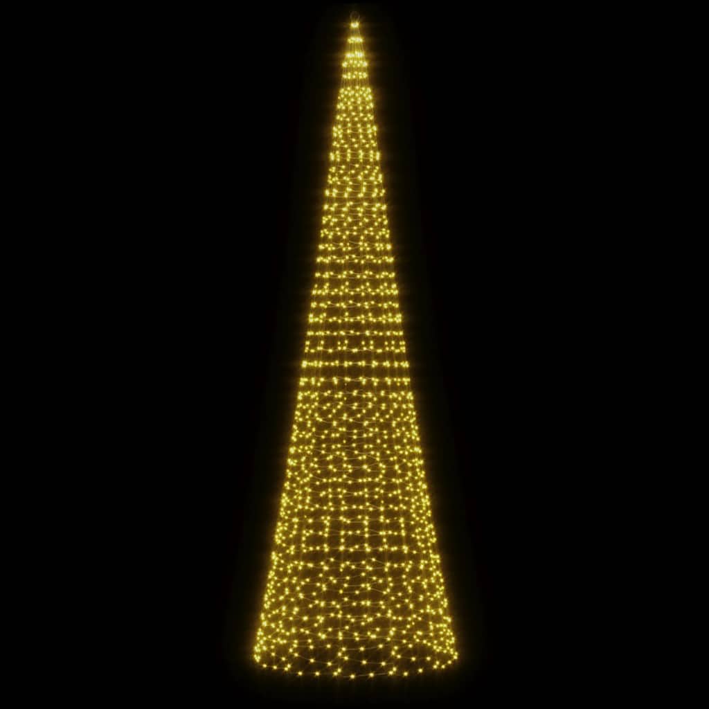 Vidaxl led-kerstboom 1534 leds warm wit 500 cm
