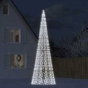 Vidaxl led-kerstboom 1534 leds koud wit 500 cm - afbeelding 1