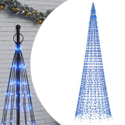 Vidaxl led-kerstboom 1534 leds 500 cm blauw - afbeelding 2