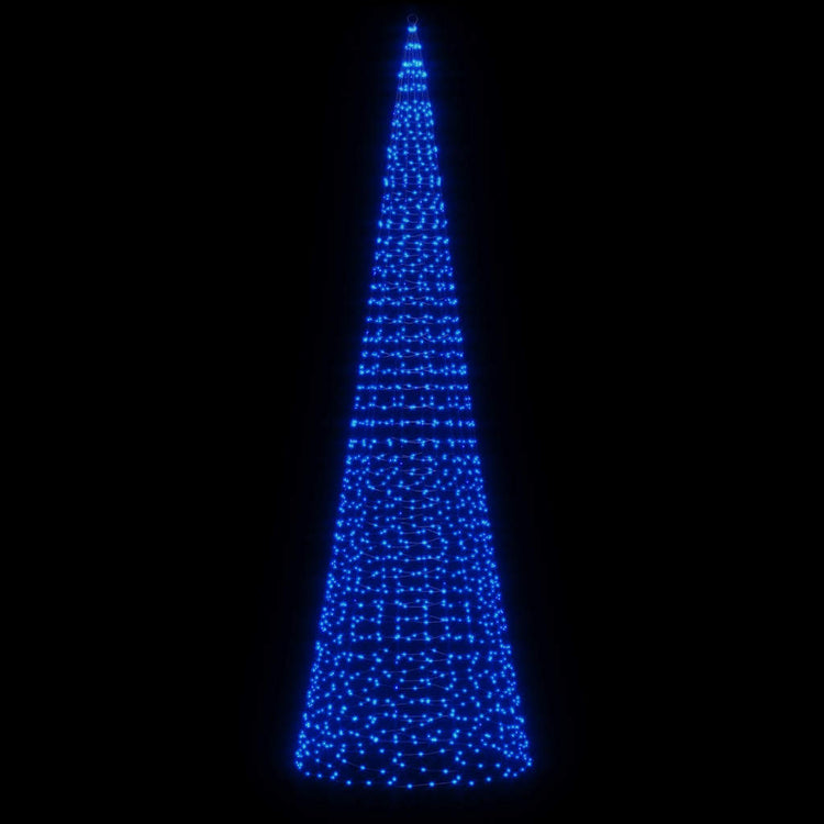 Vidaxl led-kerstboom 1534 leds 500 cm blauw