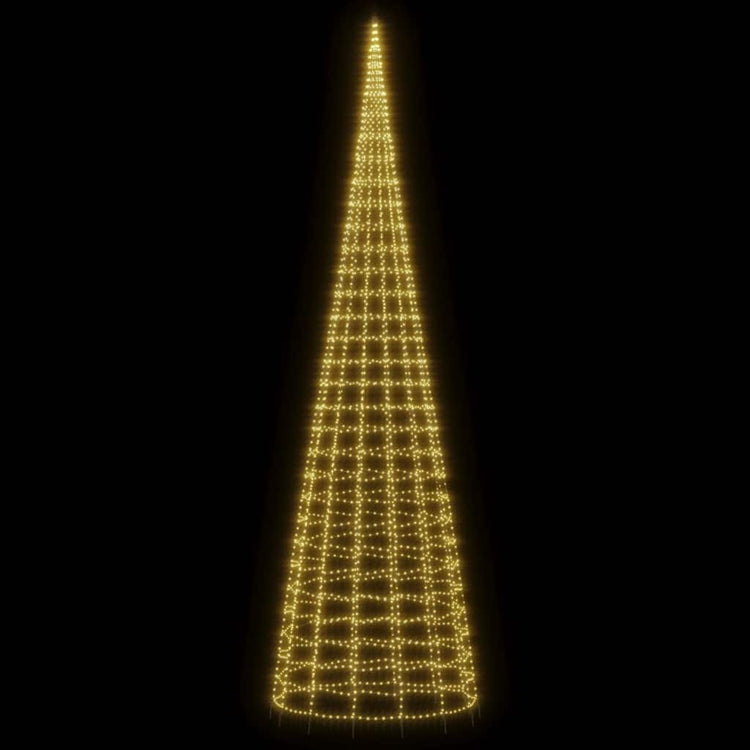 Vidaxl led-kerstboom 3000 leds warm wit 800 cm