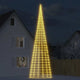 Vidaxl led-kerstboom 3000 leds warm wit 800 cm