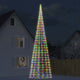 Vidaxl led-kerstboom 3000 leds kleurrijk 800 cm