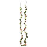 Vidaxl bloemenslingers 6 st 250 cm lente zonsondergang rood - afbeelding 3
