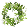 Vidaxl bloemenslingers 6 st 200 cm wit