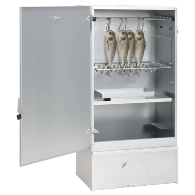 Vidaxl bbq-rookoven met koude rookgenerator gegalvaniseerd staal
