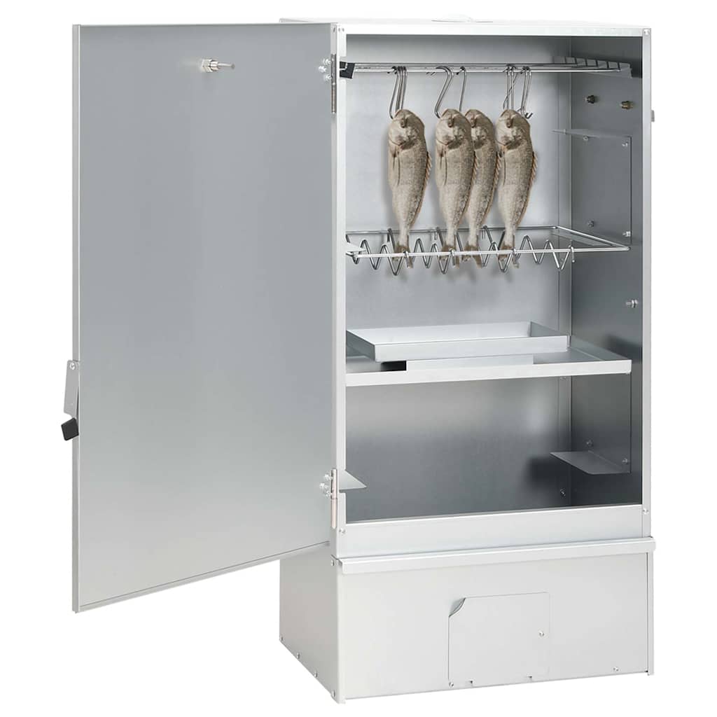 Vidaxl bbq-rookoven met koude rookgenerator gegalvaniseerd staal