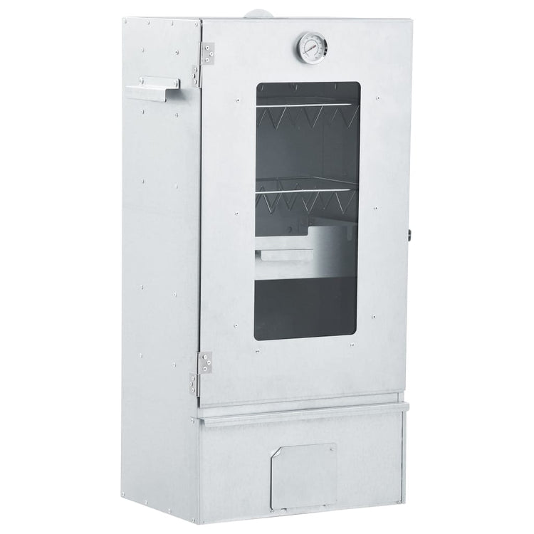 Vidaxl bbq-rookoven met koude rookgenerator gegalvaniseerd staal