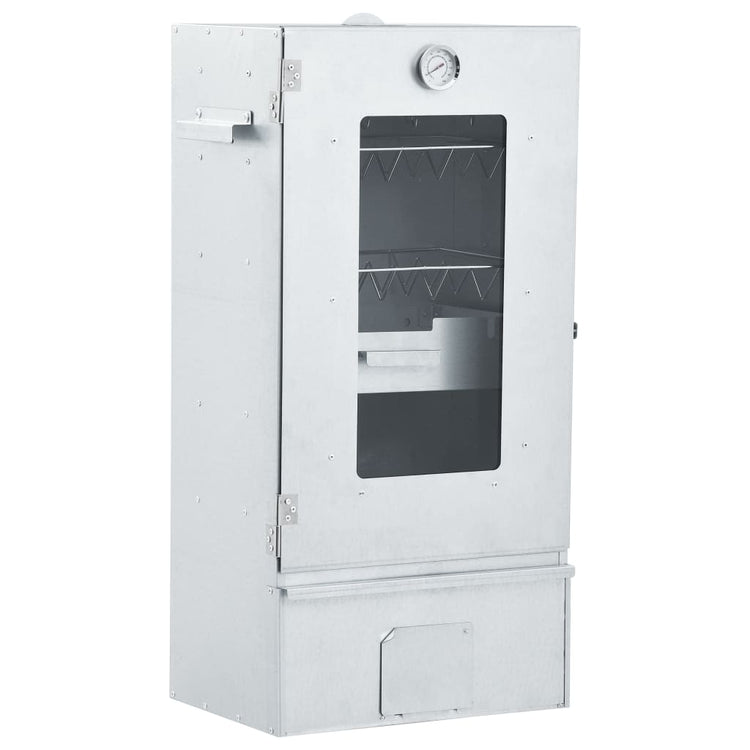 Vidaxl bbq-rookoven met koude rookgenerator gegalvaniseerd staal