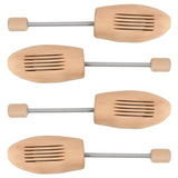 Vidaxl schoenspanners 2 paar eu maat 43-46 massief lotushout - afbeelding 1