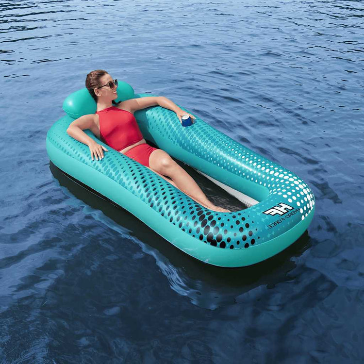 Bestway hydro force drijfbed sol venture 188x109 cm gaas blauw