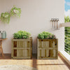 Vidaxl plantenbakken 2 st cm geïmpregneerd hout