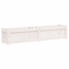 Vidaxl plantenbak 150x31x31 cm massief grenenhout wit