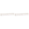 Vidaxl plantenbakken 2 st cm massief grenenhout wit