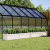 Vidaxl plantenbakken 2 st cm massief grenenhout wit