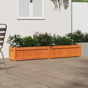 Vidaxl plantenbak 180x31x31 cm massief grenenhout wasbruin - afbeelding 3