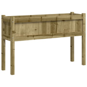 Vidaxl plantenbak met poten 110x31x70 cm geïmpregneerd grenenhout - afbeelding 2