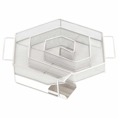 Vidaxl rookgenerator koud 6-hoekig 22,5 cm roestvrij staal