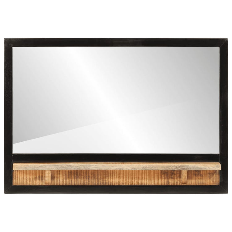 Vidaxl spiegel met schap 80x8x55 cm glas en massief mangohout