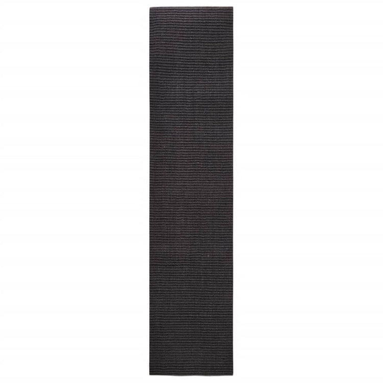 VidaXL Sisalmat voor krabpaal 80x350 cm zwart