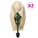 Vidaxl plantenhoezen met ritssluiting 2 st 70 g m² 3,93x3 m