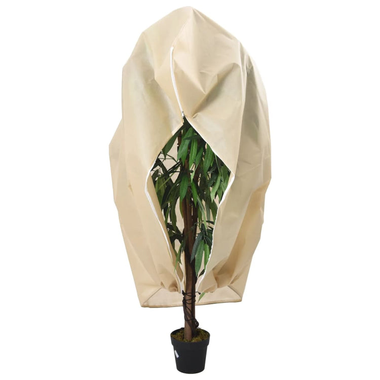 Vidaxl plantenhoezen met ritssluiting 2 st 70 g m² 3,93x3 m