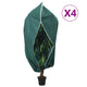 Vidaxl plantenhoezen met ritssluiting 4 st 70 g m² 1x1,55 m