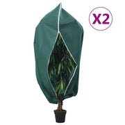 Vidaxl plantenhoezen met ritssluiting 2 st 70 g m² 3,93x3,5 m - afbeelding 1