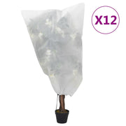 Vidaxl plantenhoezen met trekkoord 12 st 70 g m² 0,8x1 m - afbeelding 1